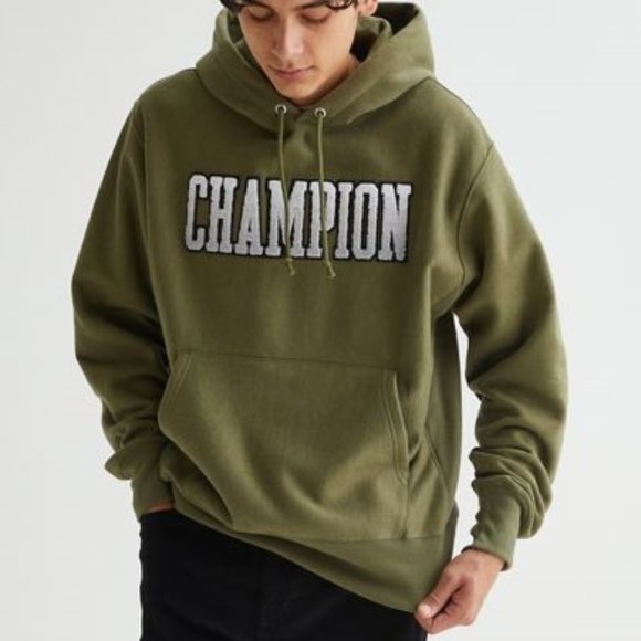 Champion Gradient Collegiate Logo Hoodie Sweatshirt - Picture 2 of 6